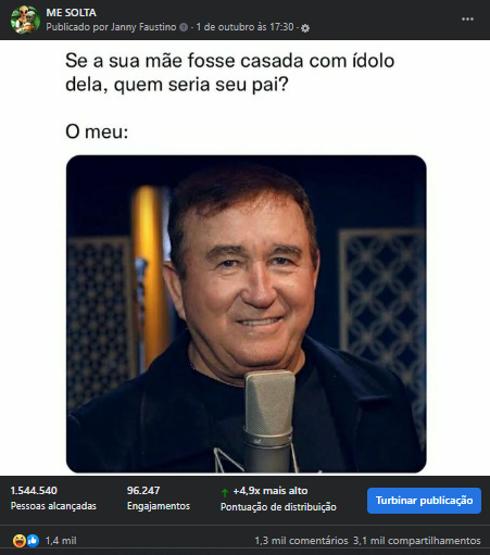Resultados da Postagem em Me solta